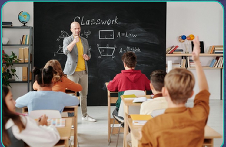 Teacher leading a classroom
